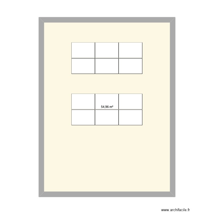 market. Plan de 1 pièce et 55 m2