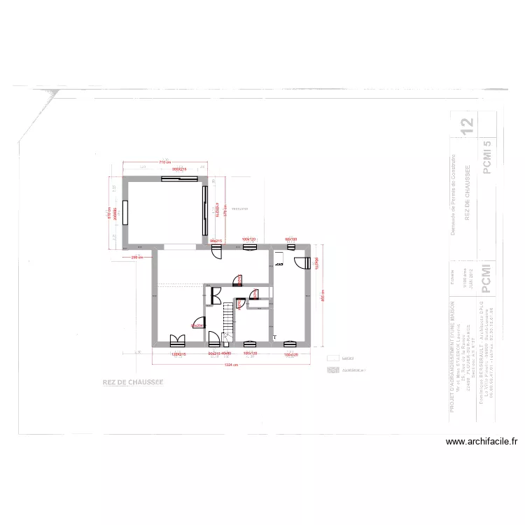 existant LAUTOUT. Plan de 