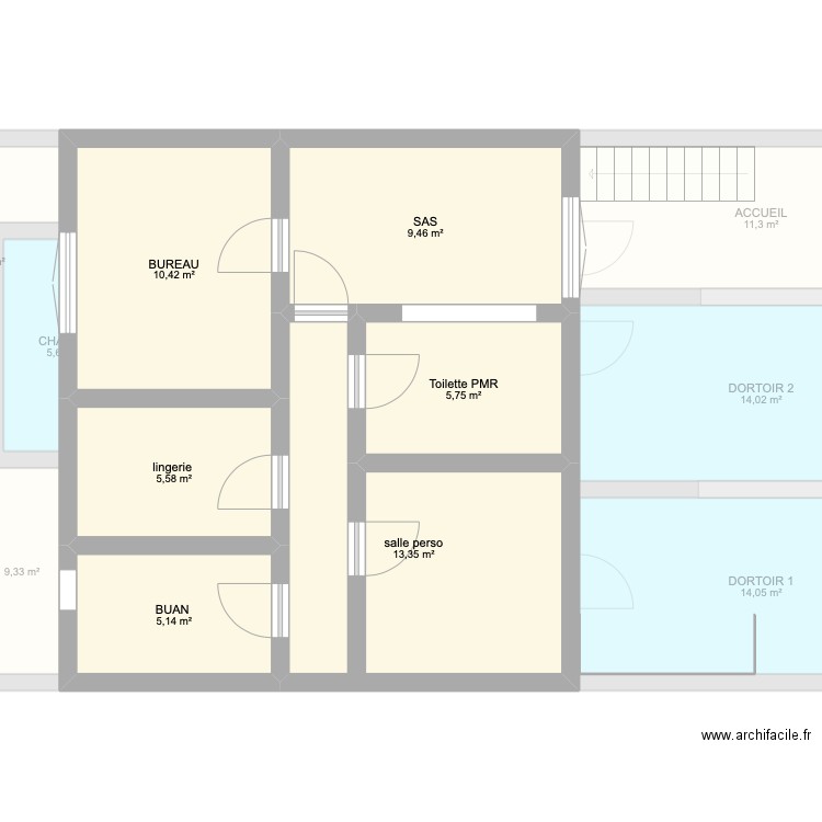 CHARLOTTE PLAN SURVILLIERS. Plan de 13 pièces et 159 m2