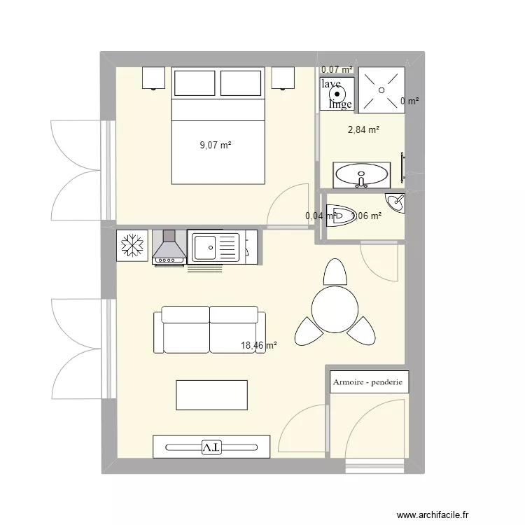 Bons en chablais Julien id&eacute;e papa avec entr&eacute;e. Plan de 