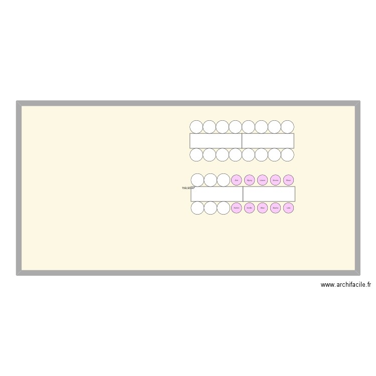 ccccc. Plan de 1 pièce et 160 m2