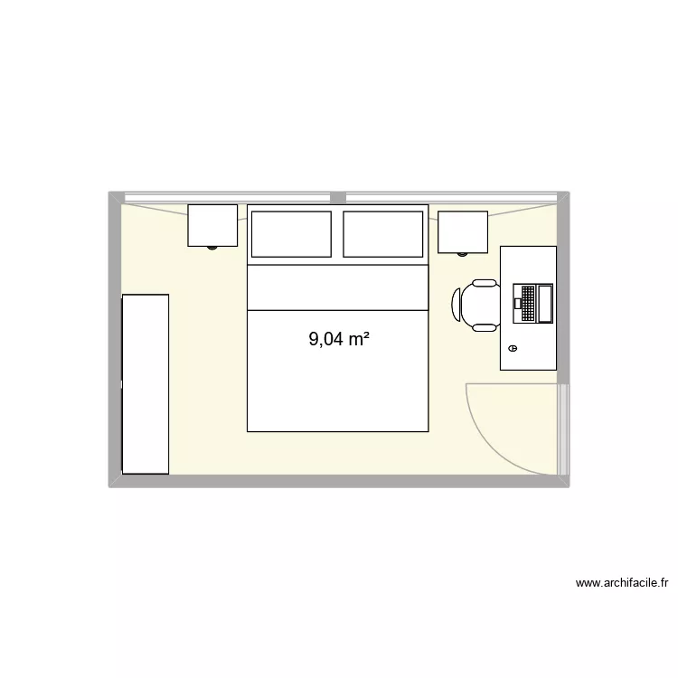 chambre bleue calais. Plan de 1 et 9 m² chambre bleue calais. Plan de 1 et 9 m²