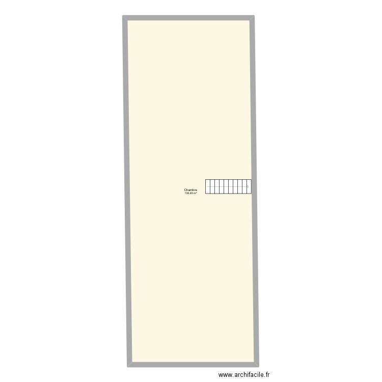 Bnd. Plan de 1 pièce et 136 m2