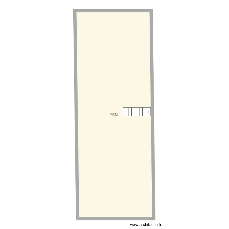 Bnd. Plan de 1 pièce et 136 m²