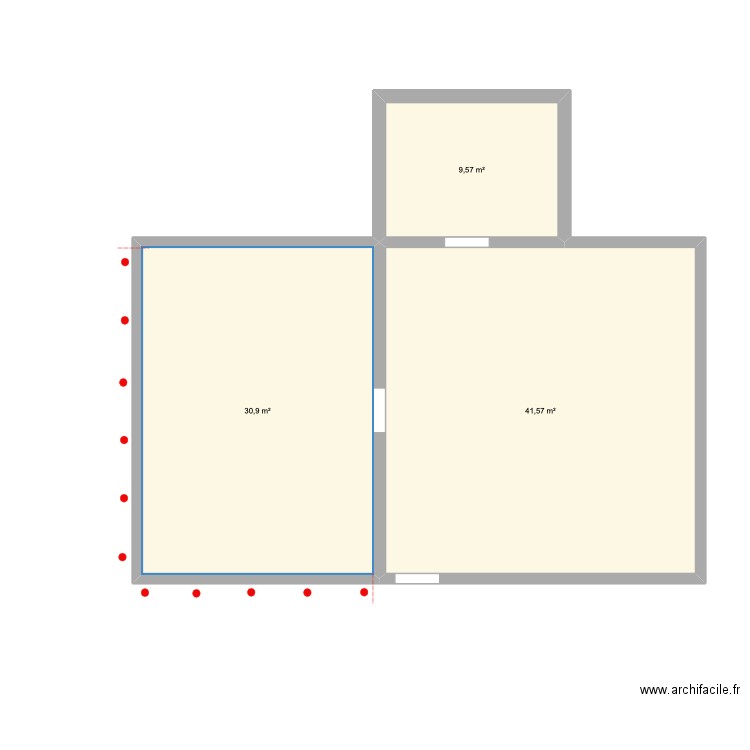 MILLAU LOURDOU. Plan de 3 pièces et 82 m2