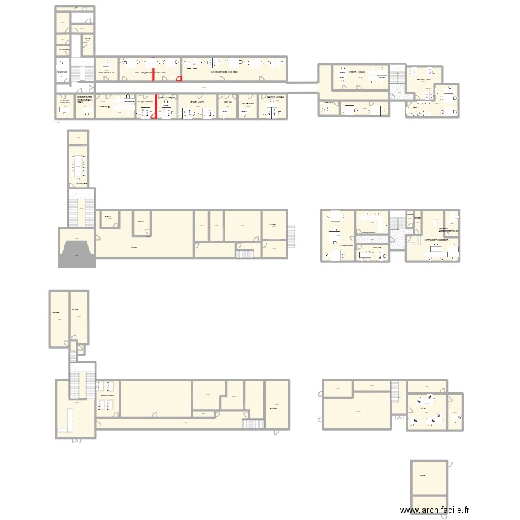 Plan Mersch TEST V60. Plan de 74 pièces et 1708 m2