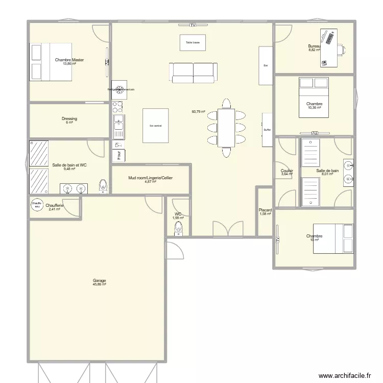 Projet construction 2. Plan de 14 et 188 m² Projet construction 2. Plan de 14 et 188 m²