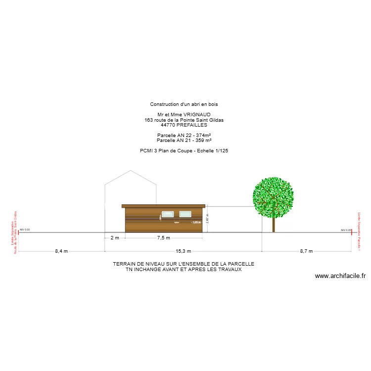 PCMI 3 VRIGNAUD. Plan de 