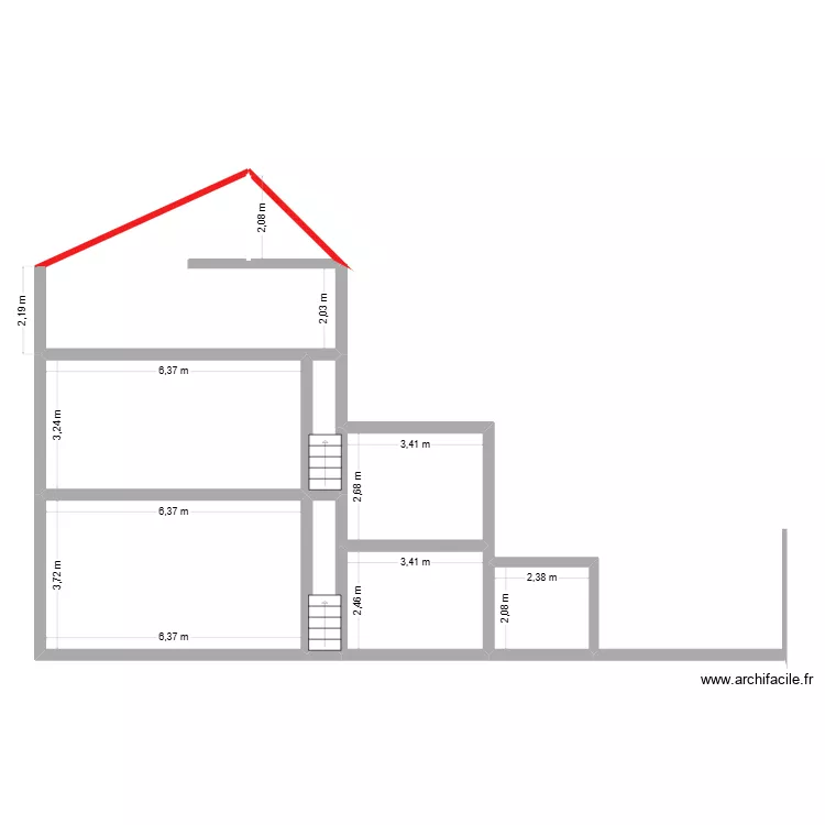 plan de coupe. Plan de 9 et 93 m² plan de coupe. Plan de 9 et 93 m²