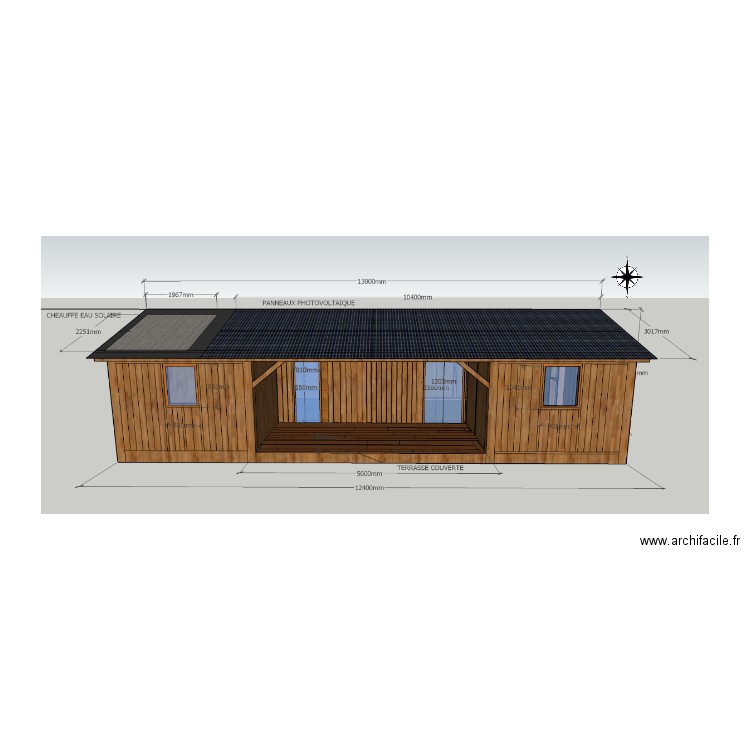 FACADE SUD FIN. Plan de 0 pièce et 0 m2