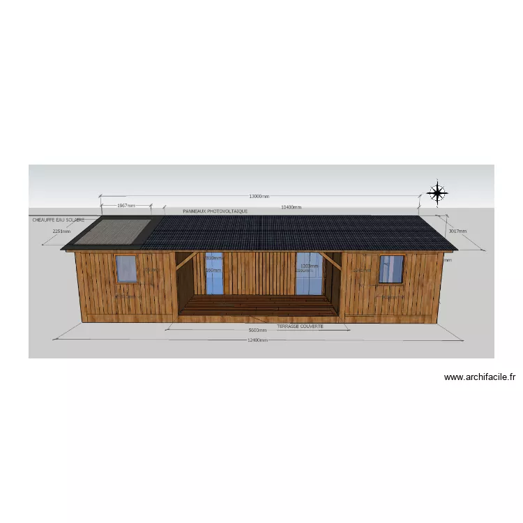 FACADE SUD FIN. Plan de 