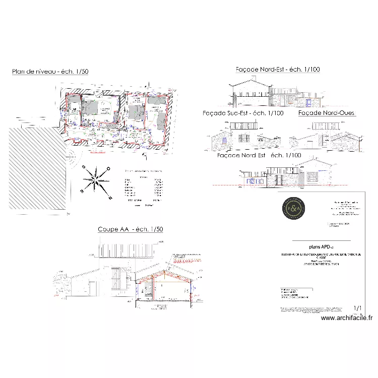 FERRON. Plan de 
