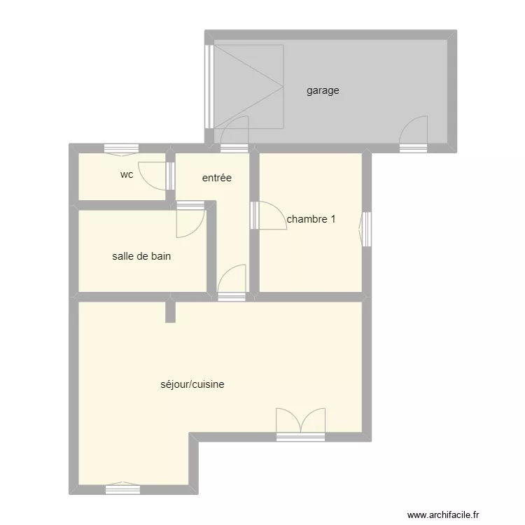 maison 3. Plan de 6  et 85 m²