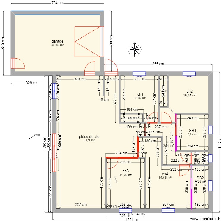 STL 4 mesure2. Plan de 0 pièce et 0 m2
