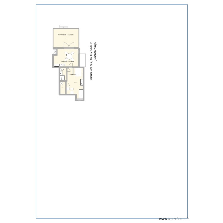 Gite RENOIR new. Plan de 0 pièce et 0 m2
