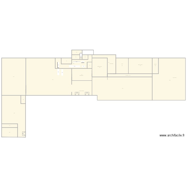 PROJET LIGNE PLATS CUISINES LTG v5. Plan de 22 pièces et 3337 m2