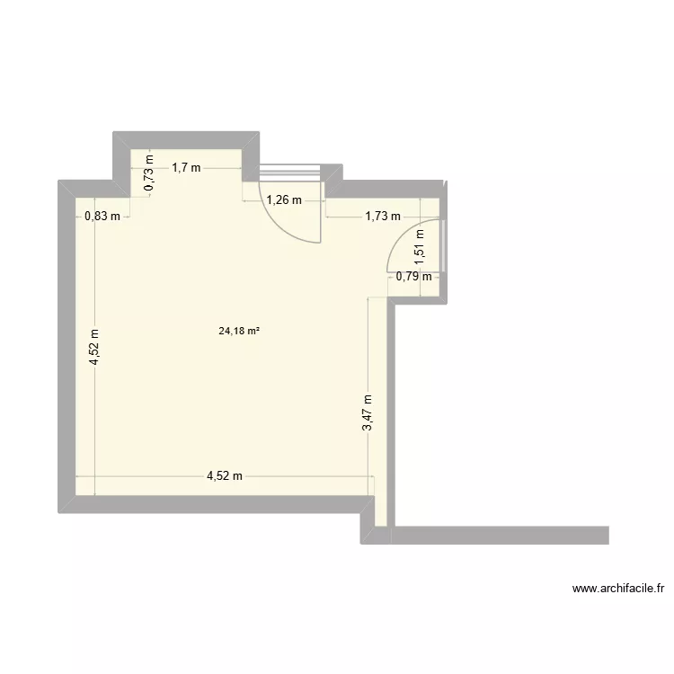Plan de situation. Plan de 1 Pièce et 24 m² Plan de situation. Plan de 1 Pièce et 24 m²