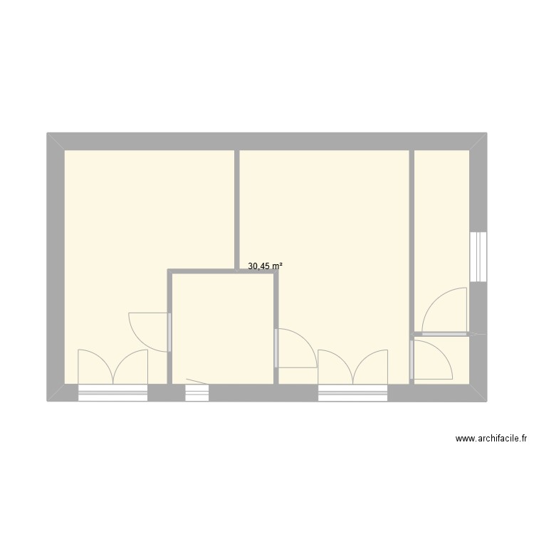 ANNEXE 1. Plan de 1 pièce et 30 m2