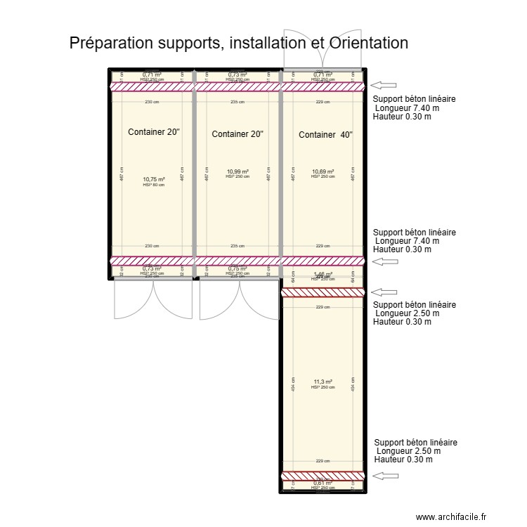 SUPPORT MAISON DE VACANCES Container 2024 5. Plan de 11 pièces et 49 m2