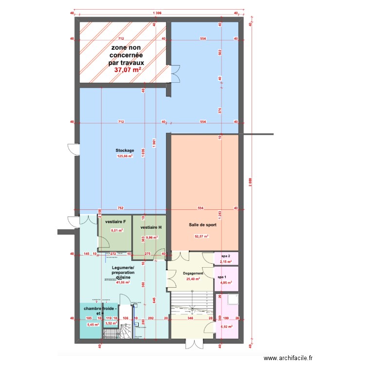 plan sous sol. Plan de 0 pièce et 0 m2