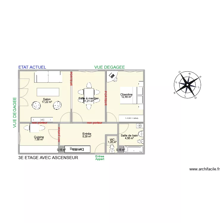 LEMOINE succession. Plan de 