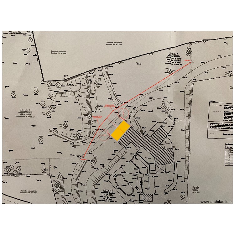 bornage géomètre. Plan de 0 pièce et 0 m2