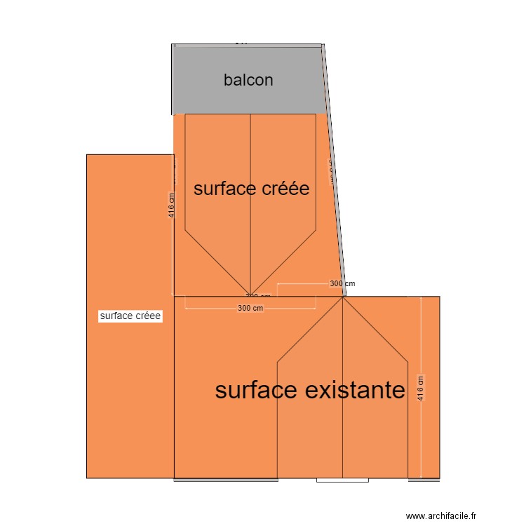 toit dépendance projeté v2. Plan de 0 pièce et 0 m2