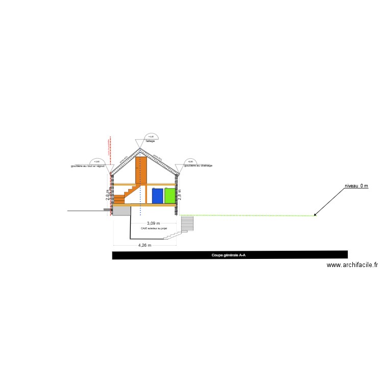 VUE COTE GAUCHE AVEC VU INTERNE 4. Plan de 0 pièce et 0 m2