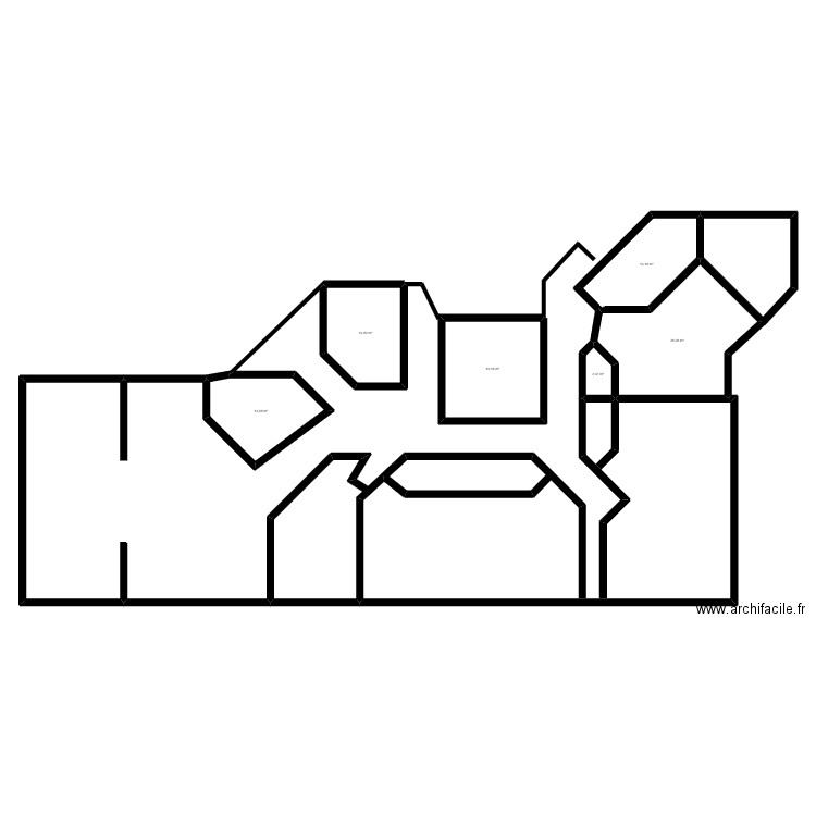 cle. Plan de 6 pièces et 88 m2