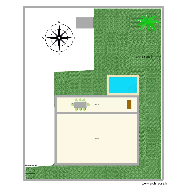 Chasse au tr&eacute;sor. Plan de 
