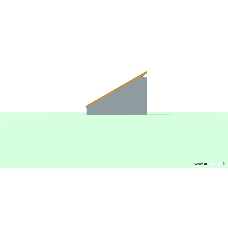 plateau trevoux mezzanine. Plan de 1 pièce et 26 m2
