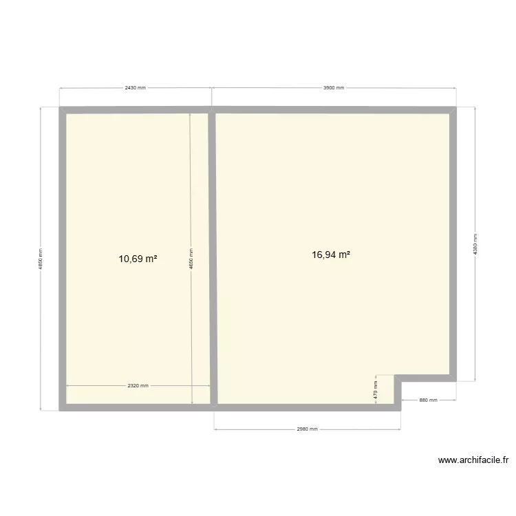 vue dessus loft piece de nuit. Plan de 2 Pièces et 28 m² vue dessus loft piece de nuit. Plan de 2 Pièces et 28 m²