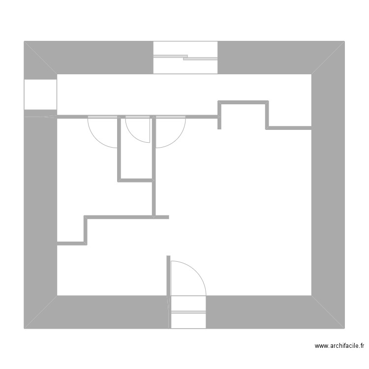 AGRANDISSEMENT. Plan de 2 pièces et 33 m2