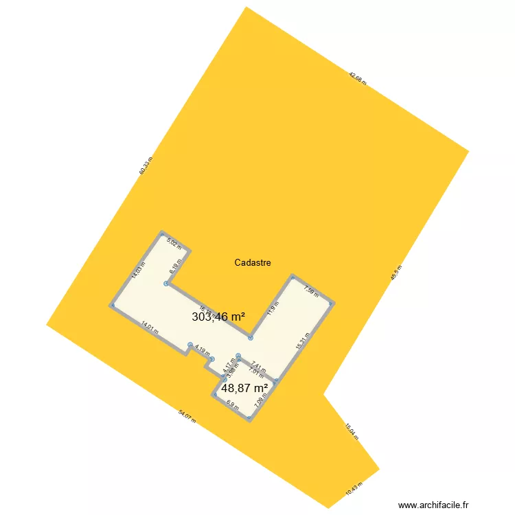 PLAN MAISON VAULX MILIEU. Plan de 