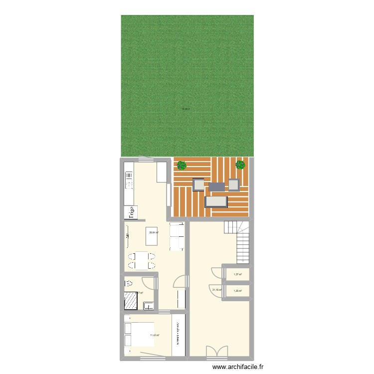 RDC. Plan de 0 pièce et 0 m2