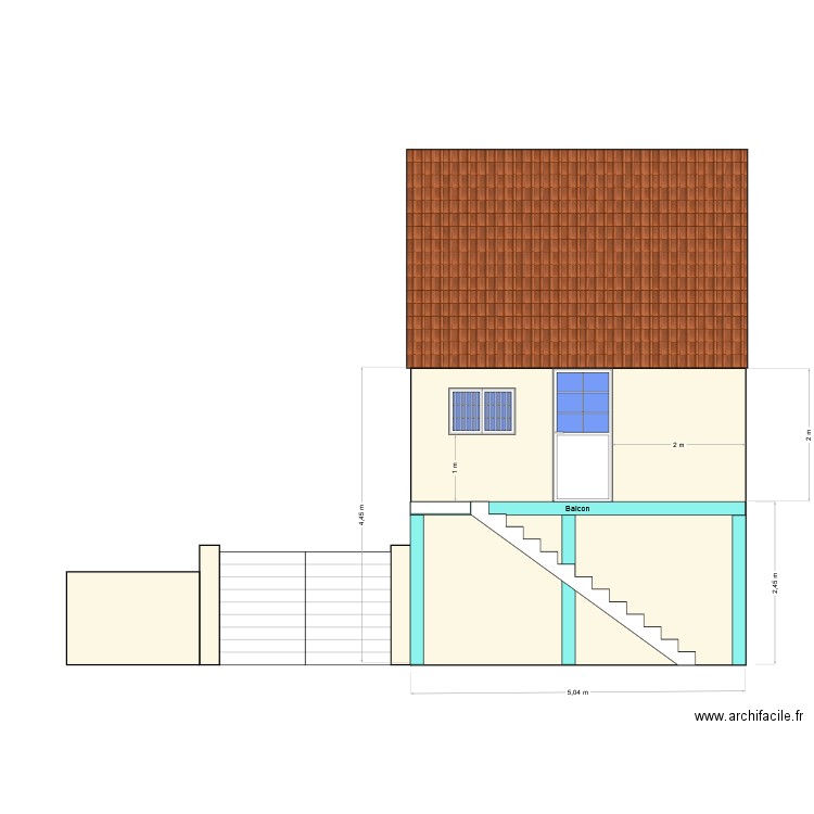 FACADE NORD. Plan de 0 pièce et 0 m2