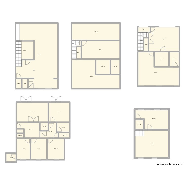 Appart place &eacute;glise. Plan de 0 pièce et 0 m2