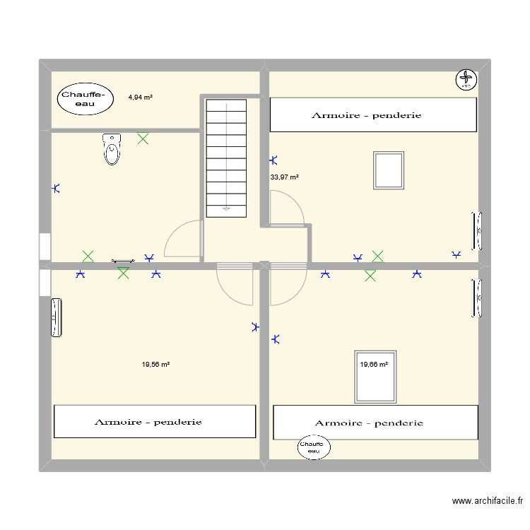 flammarion. Plan de 0 pièce et 0 m2