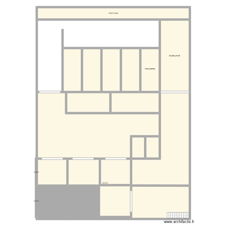 Aménagement extérieur. Plan de 13 pièces et 498 m2
