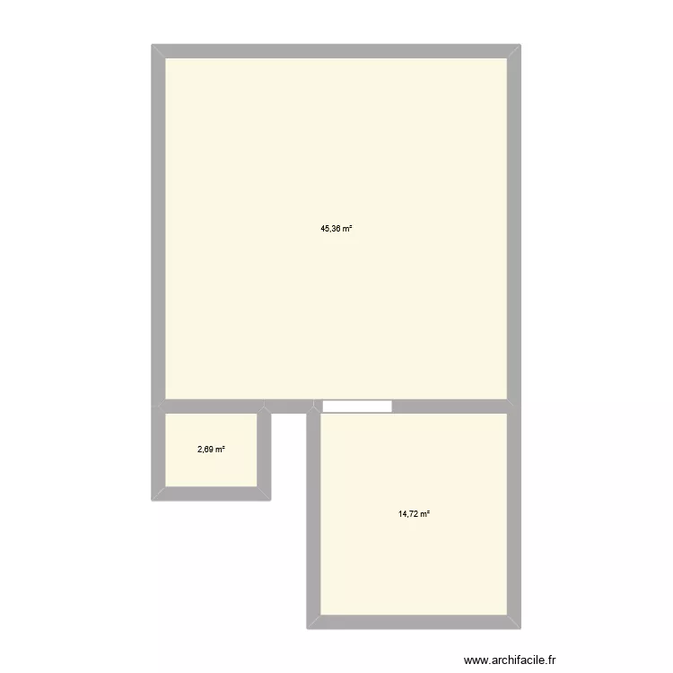 MAMMA THIERA. Plan de 3  et 63 m²