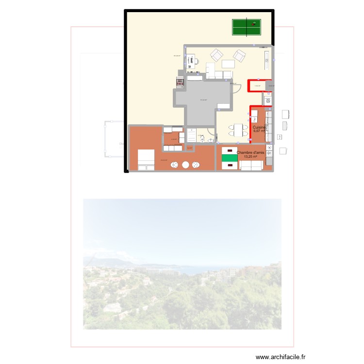 Fabron sans wc. Plan de 0 pièce et 0 m2