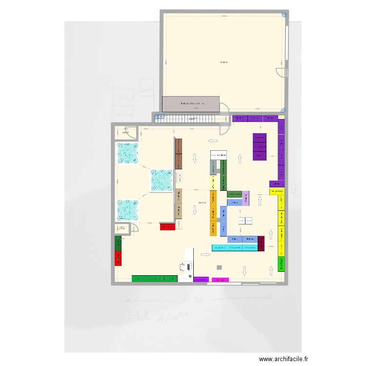 Projet lempdes cotation. Plan de 5 pièces et 302 m2