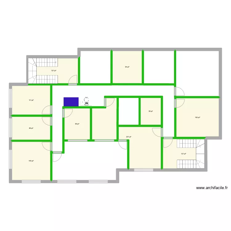 225 Seigneuriale 2e &eacute;tage 7. Plan de 