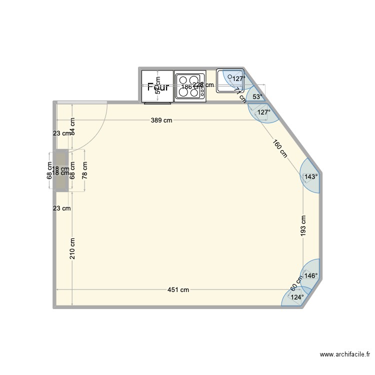 Ysope2. Plan de 3 pièces et 18 m2