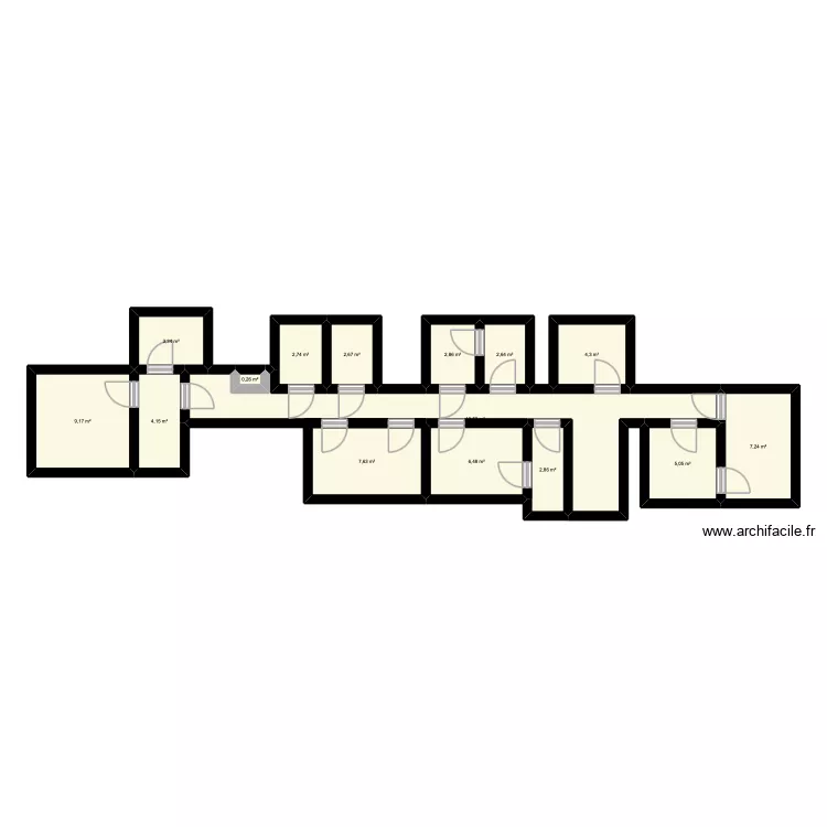 Mairie 1er &eacute;tage. Plan de 