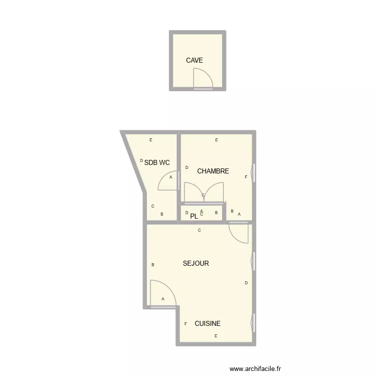 NIMES HUGUET 3 EME. Plan de 5 et 23 m² NIMES HUGUET 3 EME. Plan de 5 et 23 m²