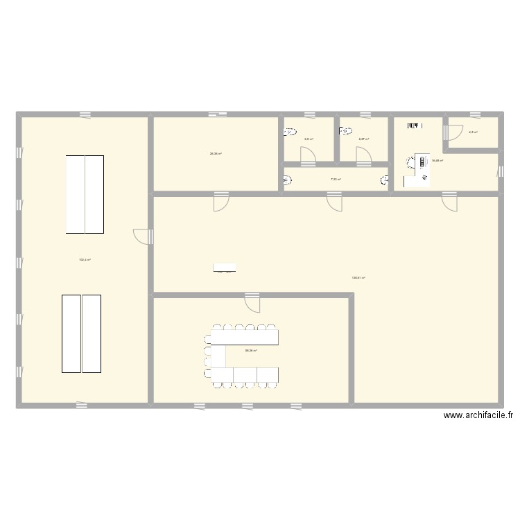 plan tes. Plan de 9 pièces et 367 m2