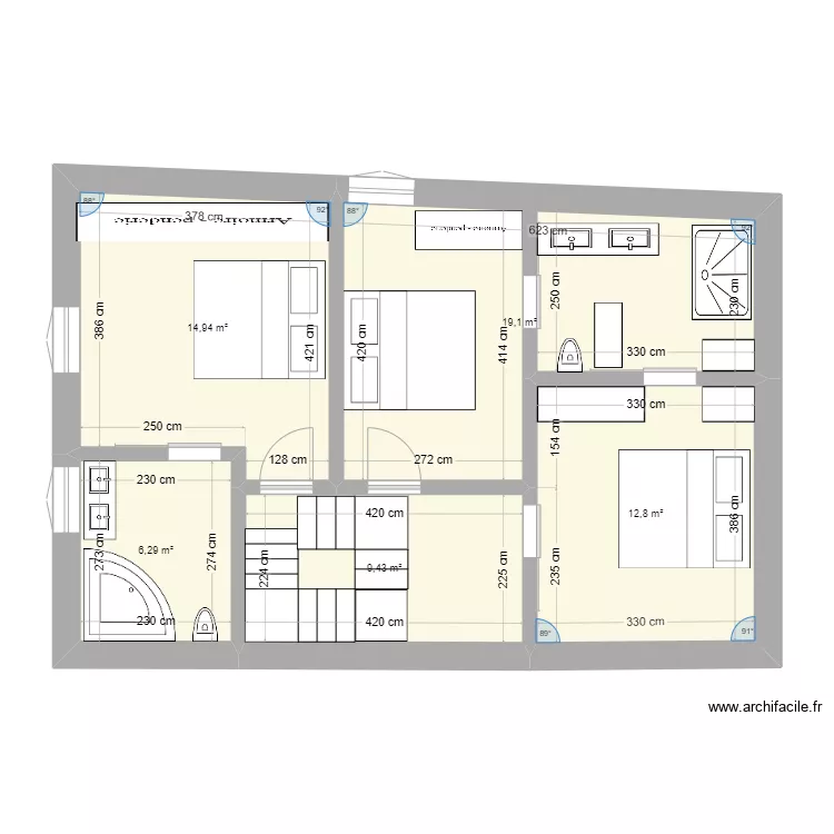 Les Aples - CO 1. Plan de 