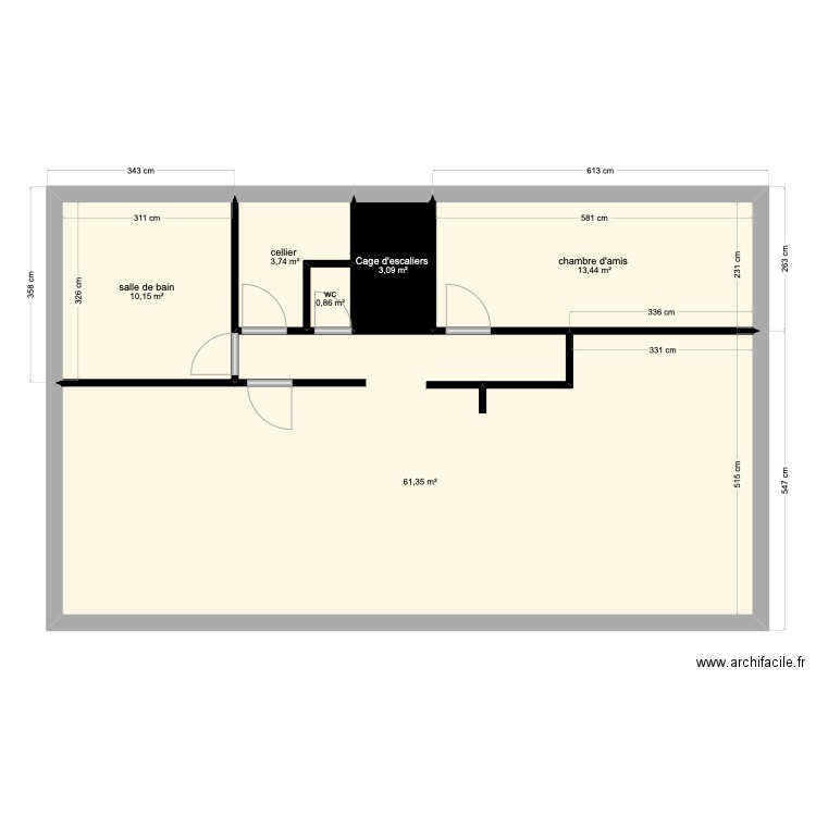 cuiseaux premier étage . Plan de 0 pièce et 0 m2