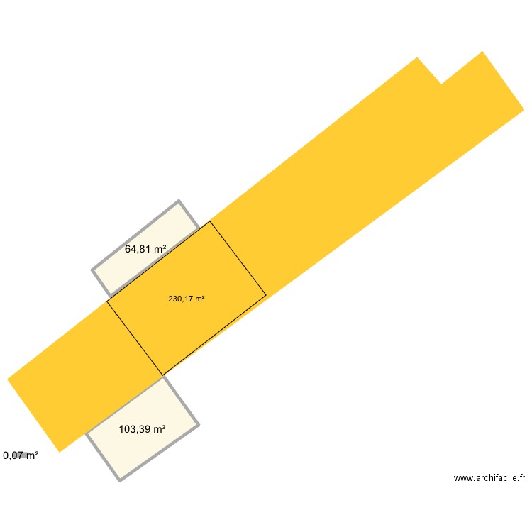Spich. Plan de 3 pièces et 168 m2